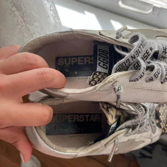 Limited Edition Golden Goose Super-Star Sneakers with Snake Print - Picture 3 of 4